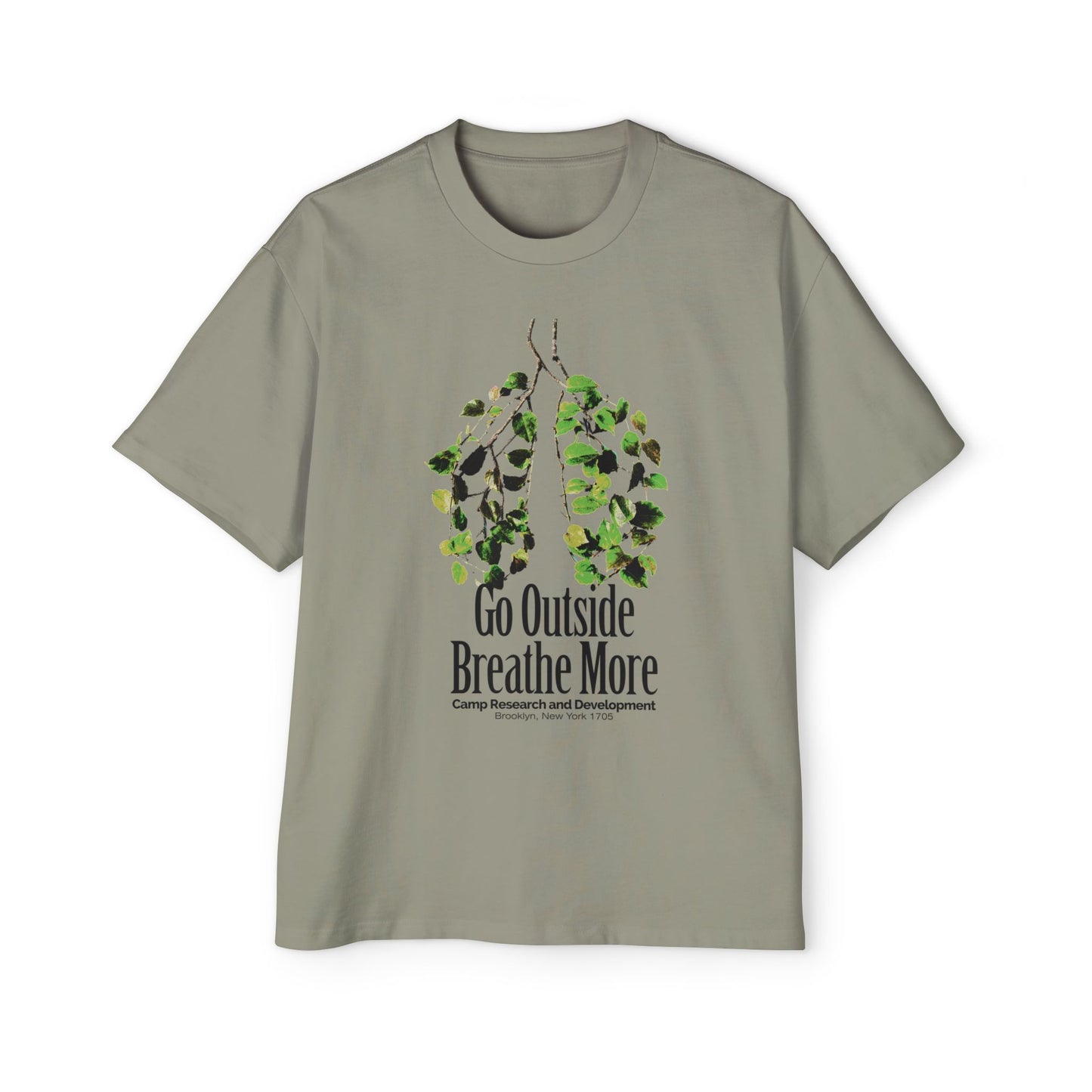 Go Outside Breathe More Oversized Tee