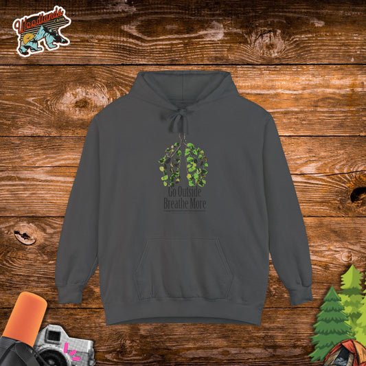 Go Outside. Breath More. Hoodie