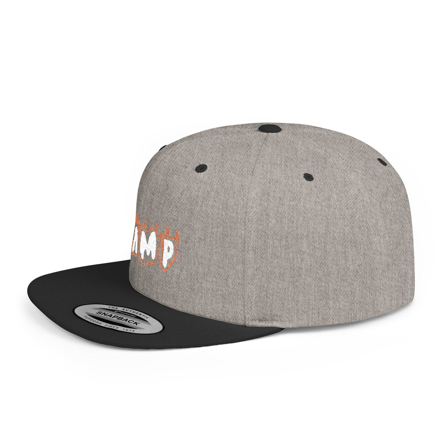 Camp Fire Flat Bill Snapback Hat