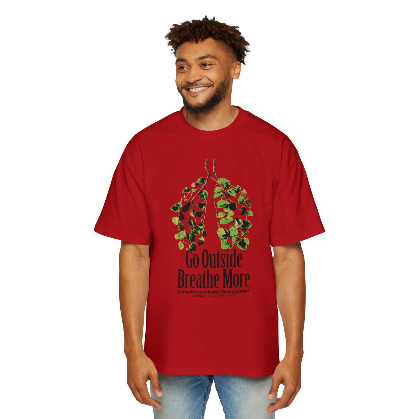 Go Outside Breathe More Oversized Tee