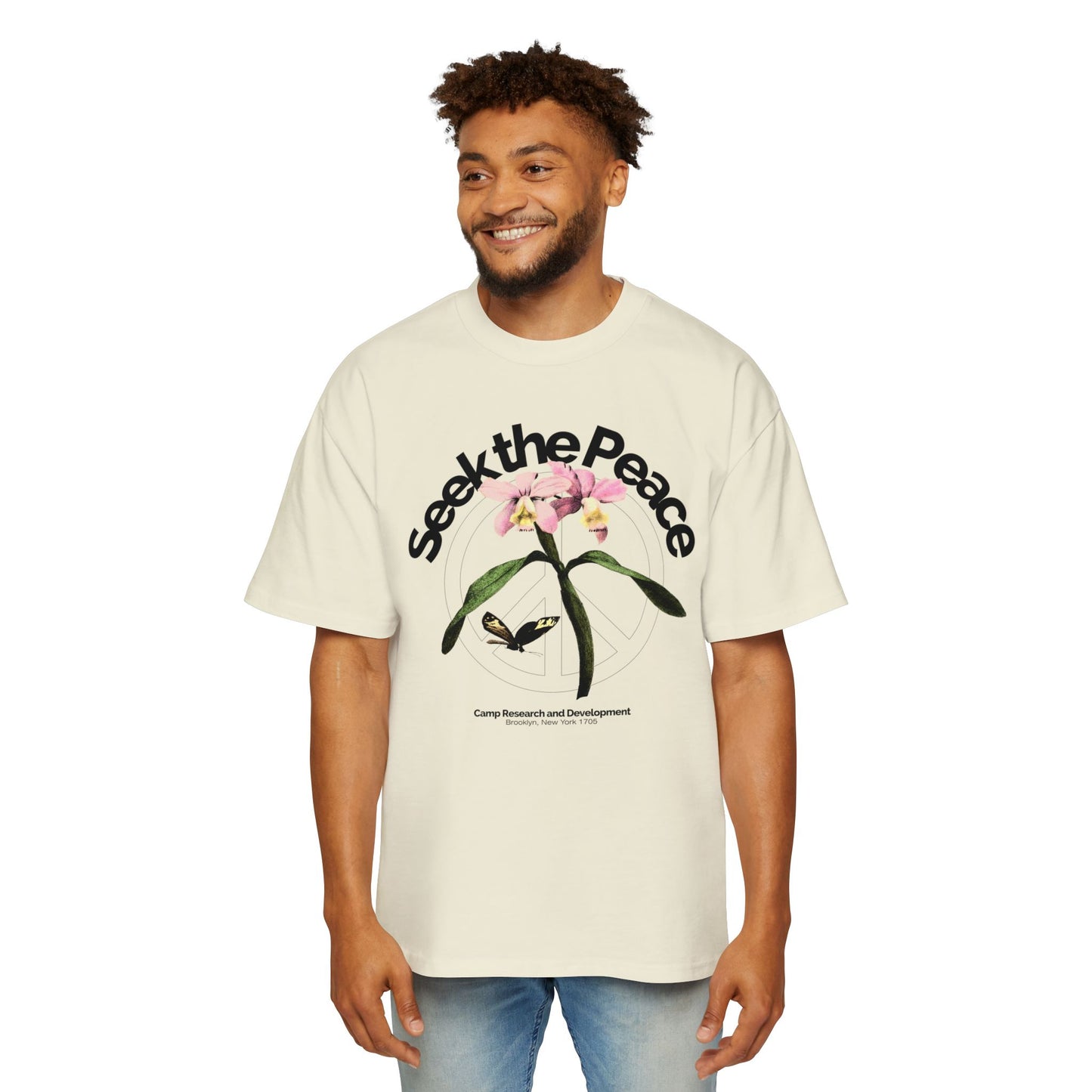 Seek The Peace Oversized Tee