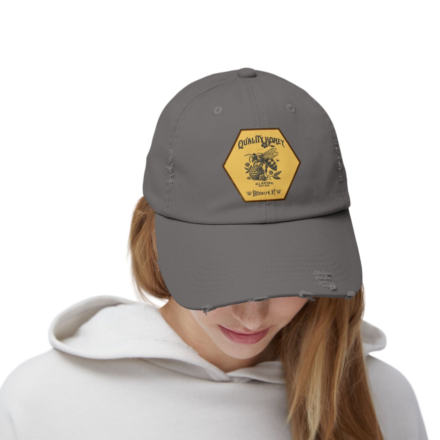 Quality Honey Distressed Cap