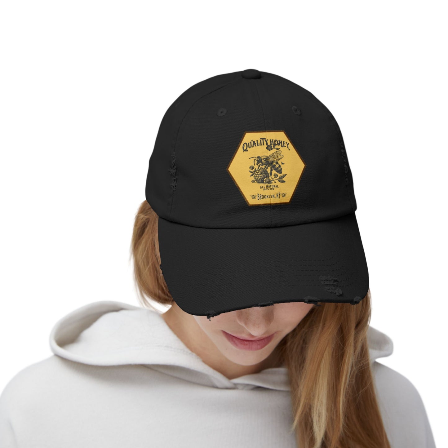 Quality Honey Distressed Cap