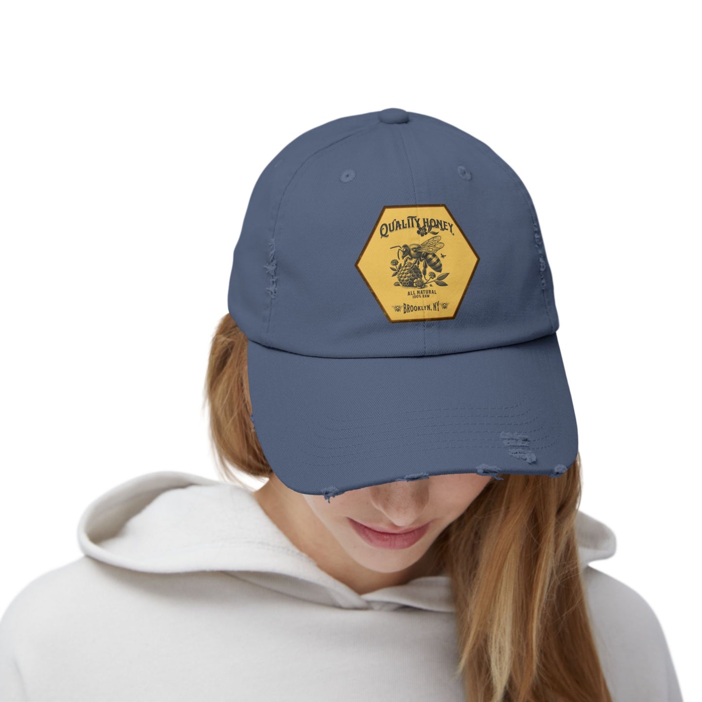 Quality Honey Distressed Cap