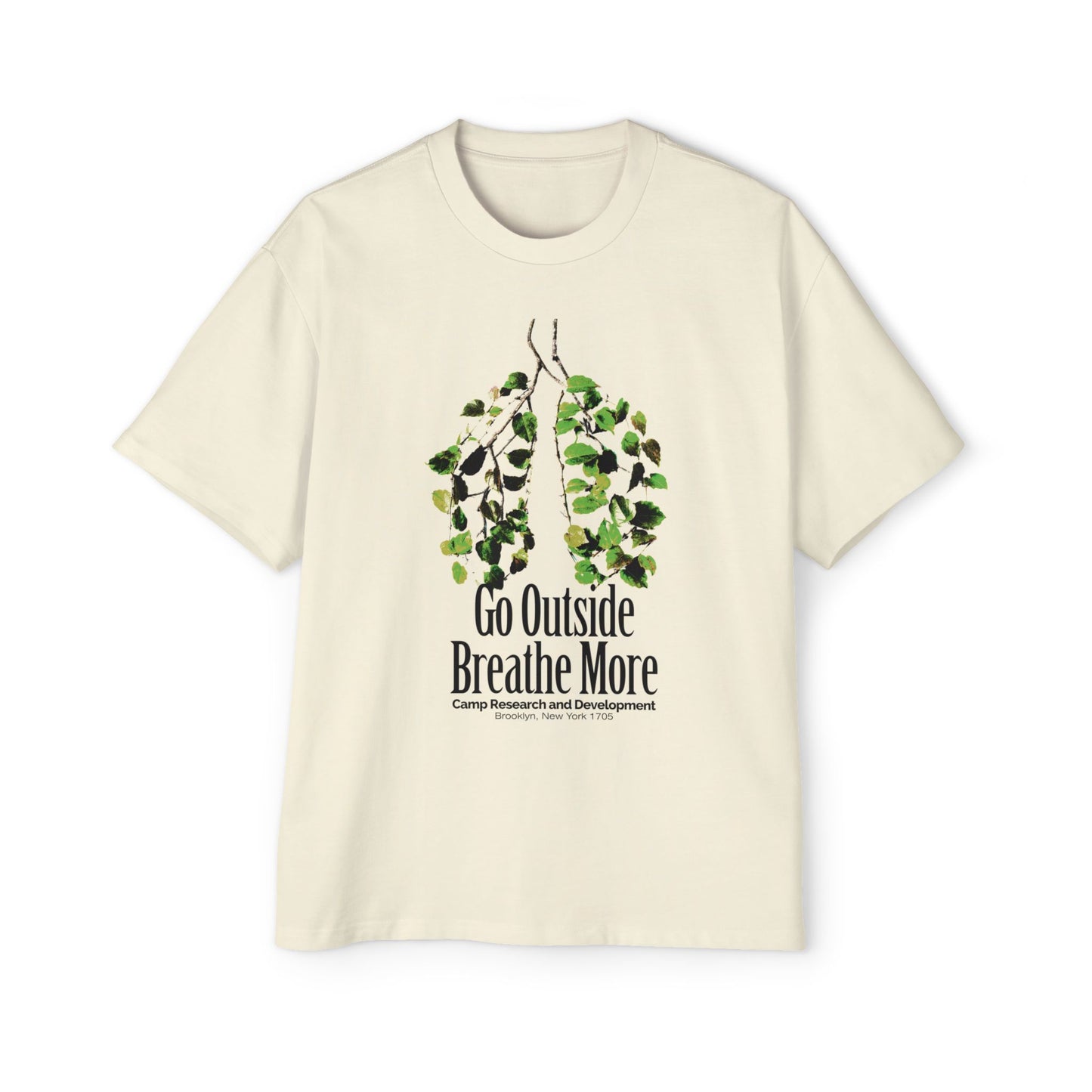 Go Outside Breathe More Oversized Tee