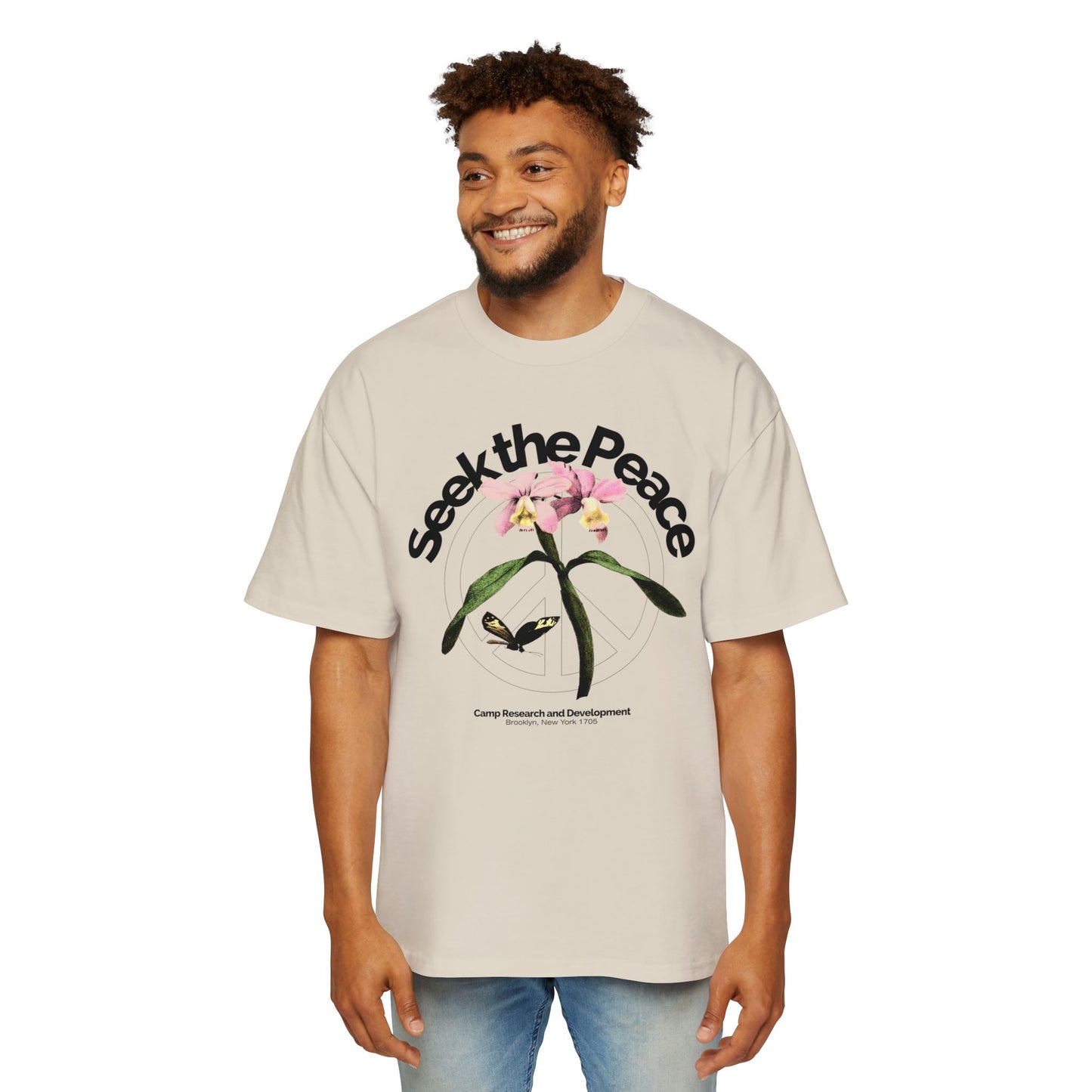 Seek The Peace Oversized Tee