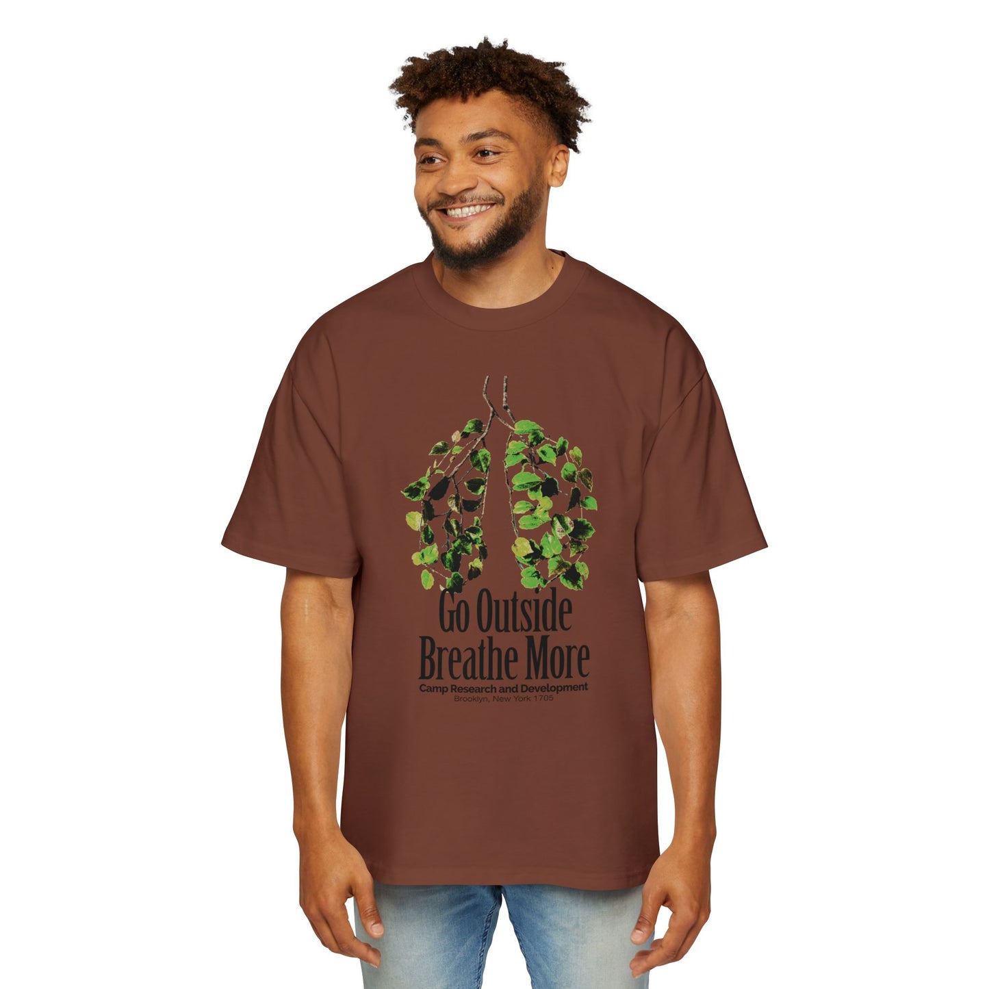 Go Outside Breathe More Oversized Tee