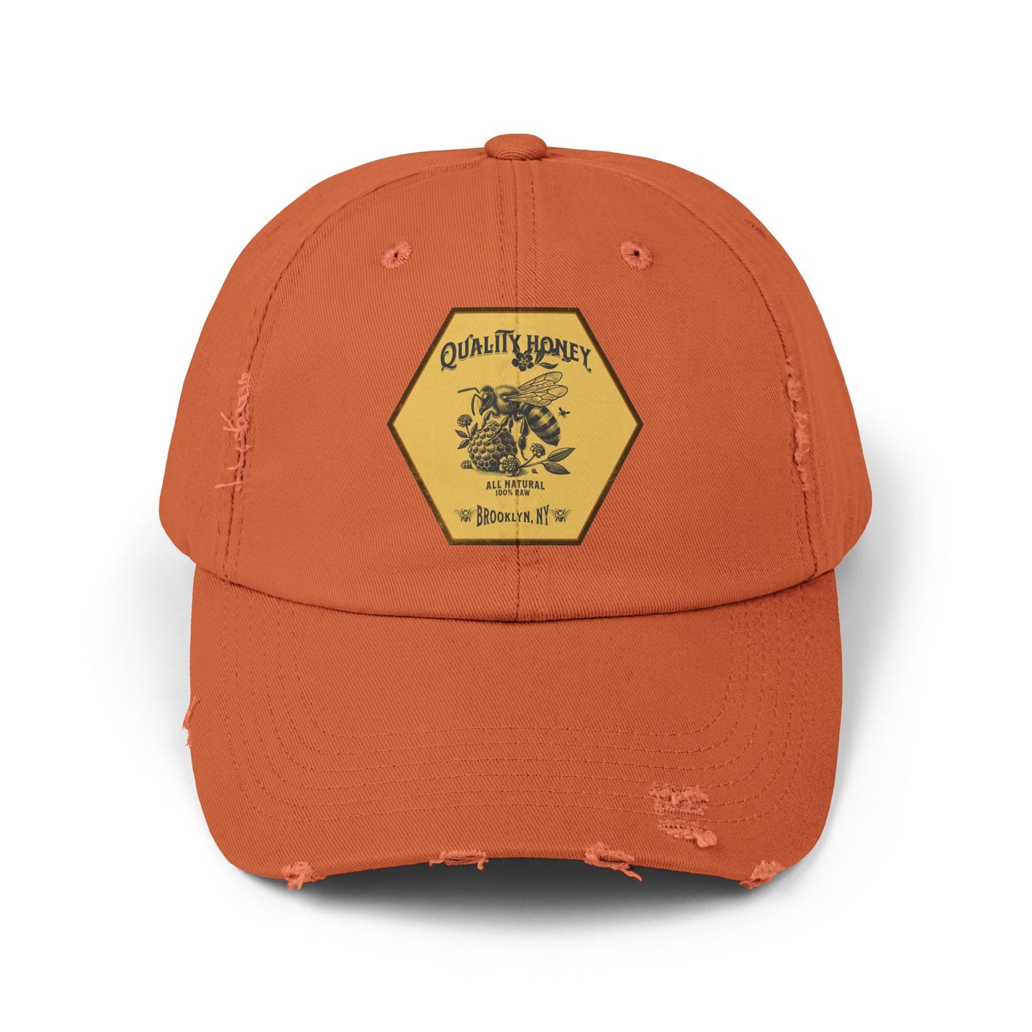 Quality Honey Distressed Cap