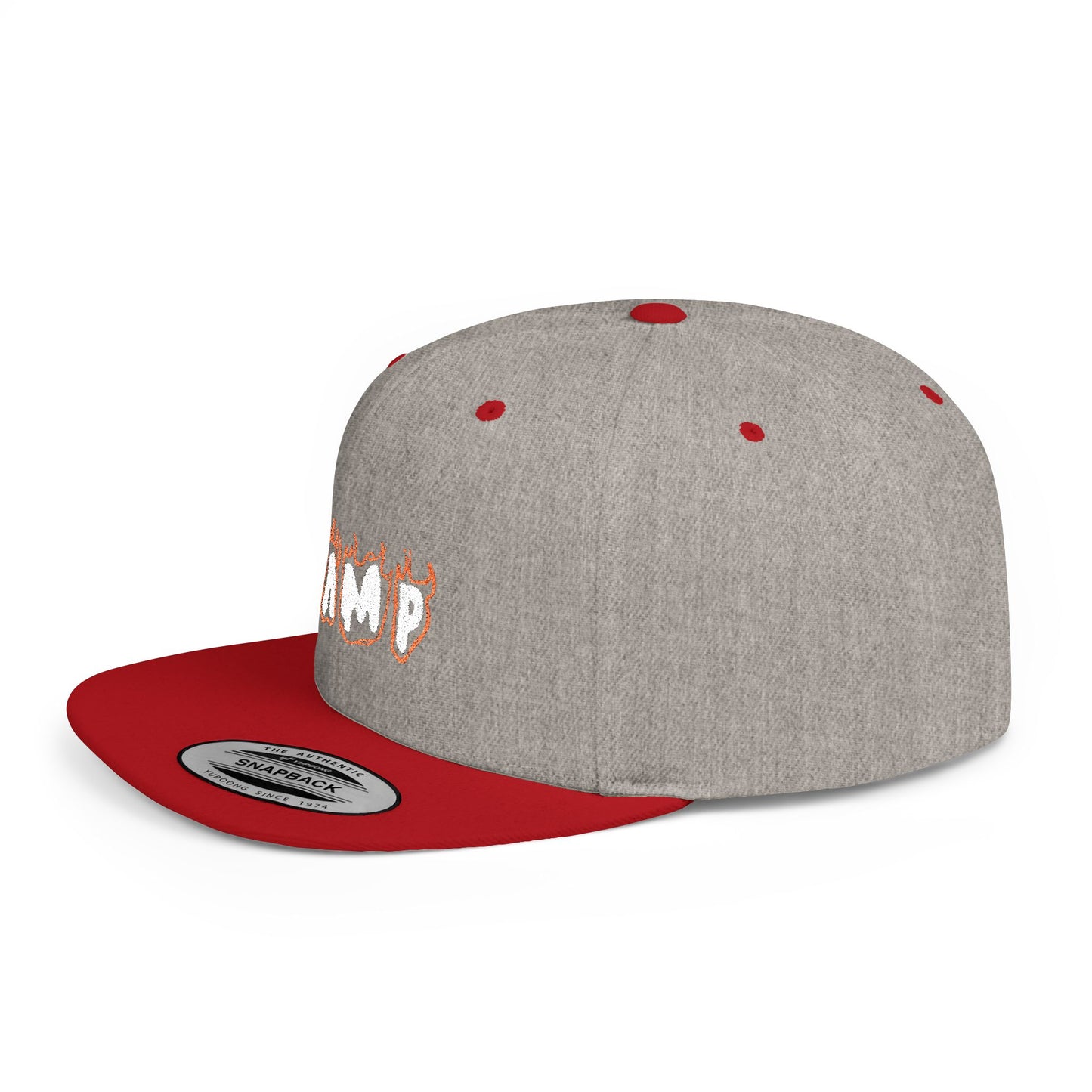 Camp Fire Flat Bill Snapback Hat
