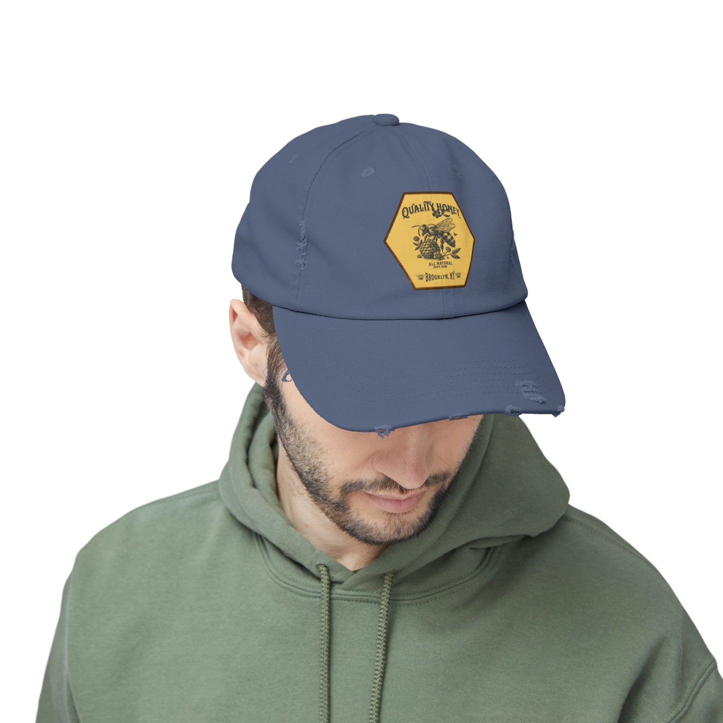 Quality Honey Distressed Cap