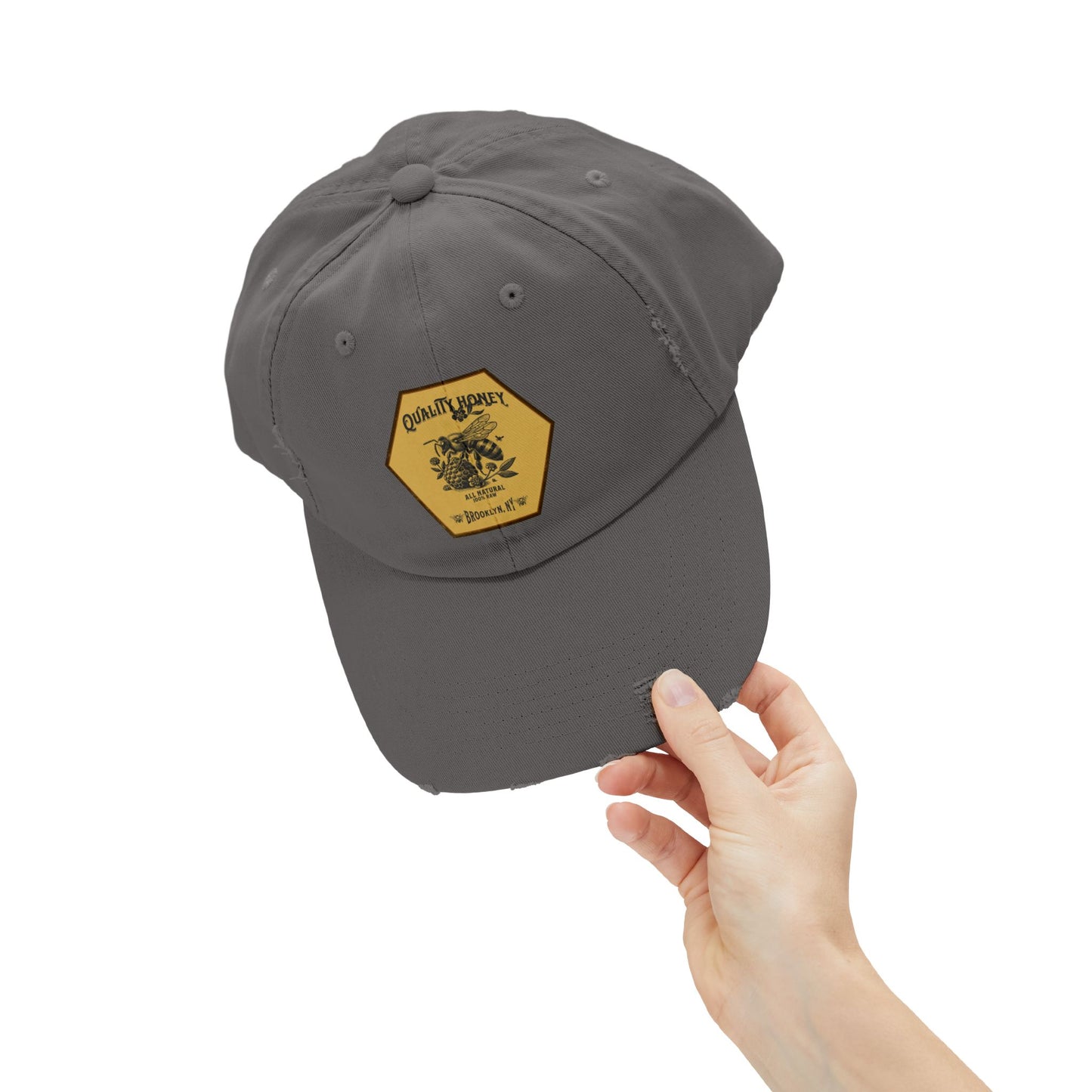 Quality Honey Distressed Cap