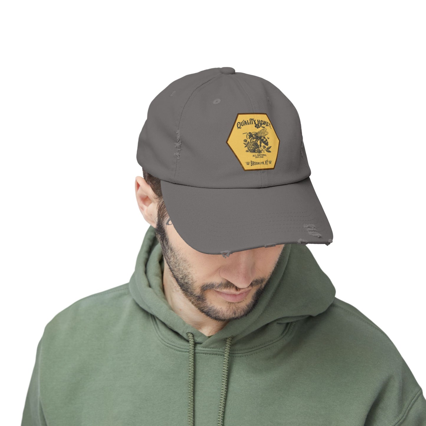Quality Honey Distressed Cap
