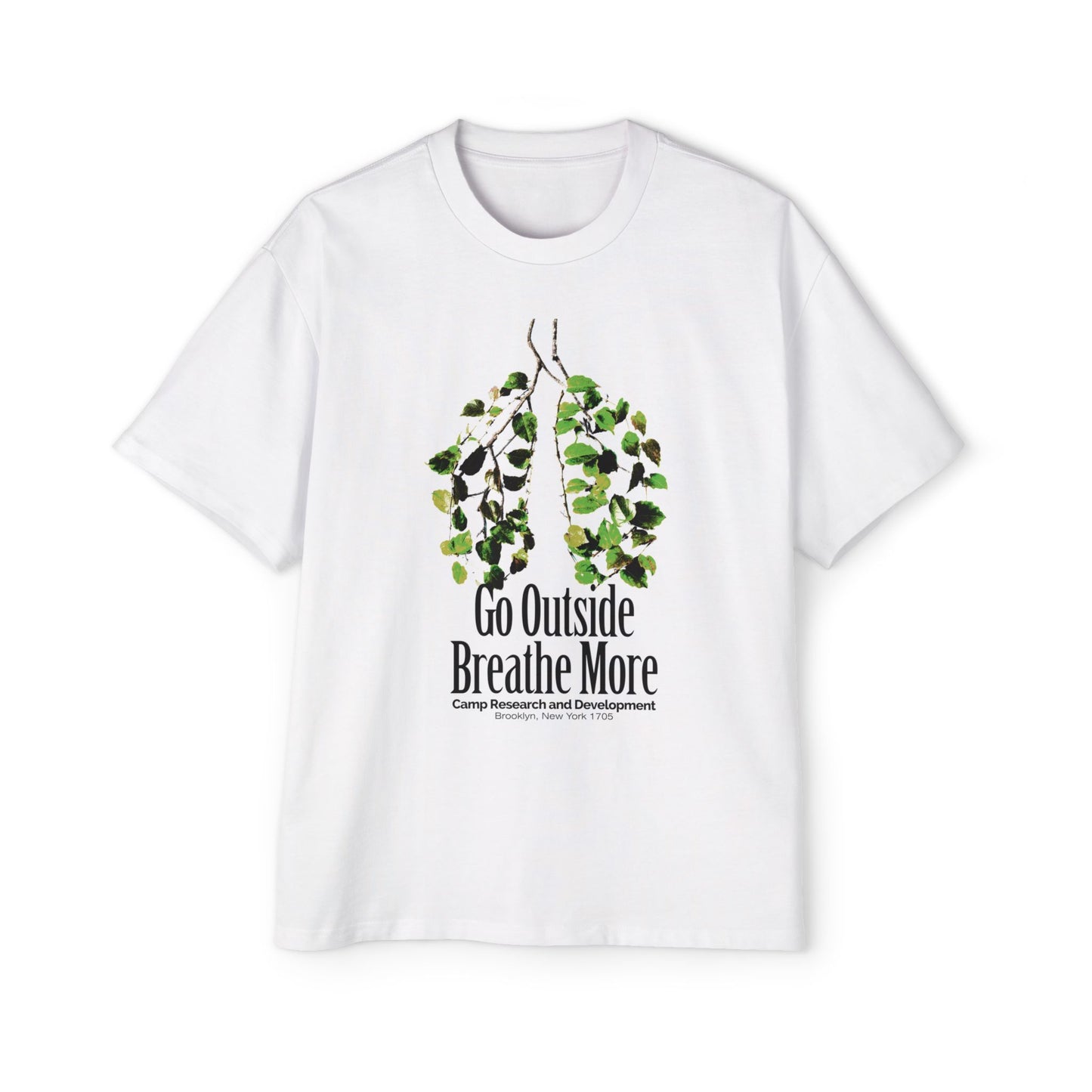 Go Outside Breathe More Oversized Tee