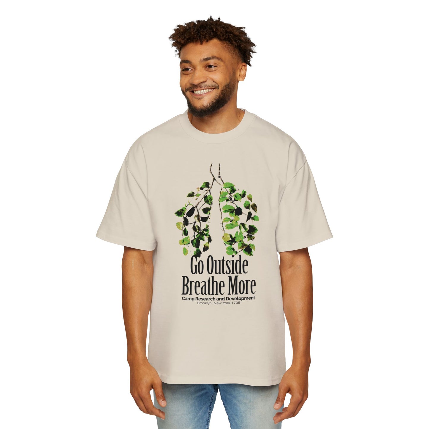 Go Outside Breathe More Oversized Tee