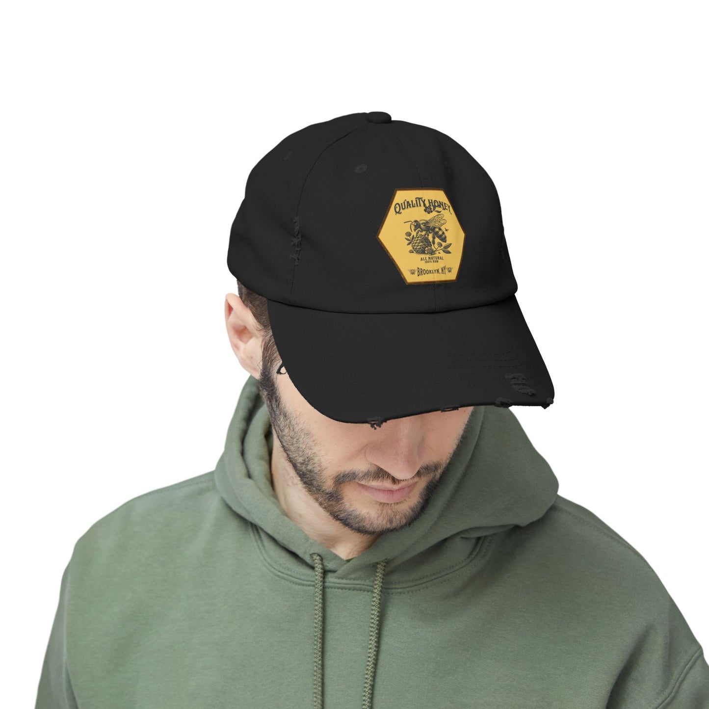 Quality Honey Distressed Cap
