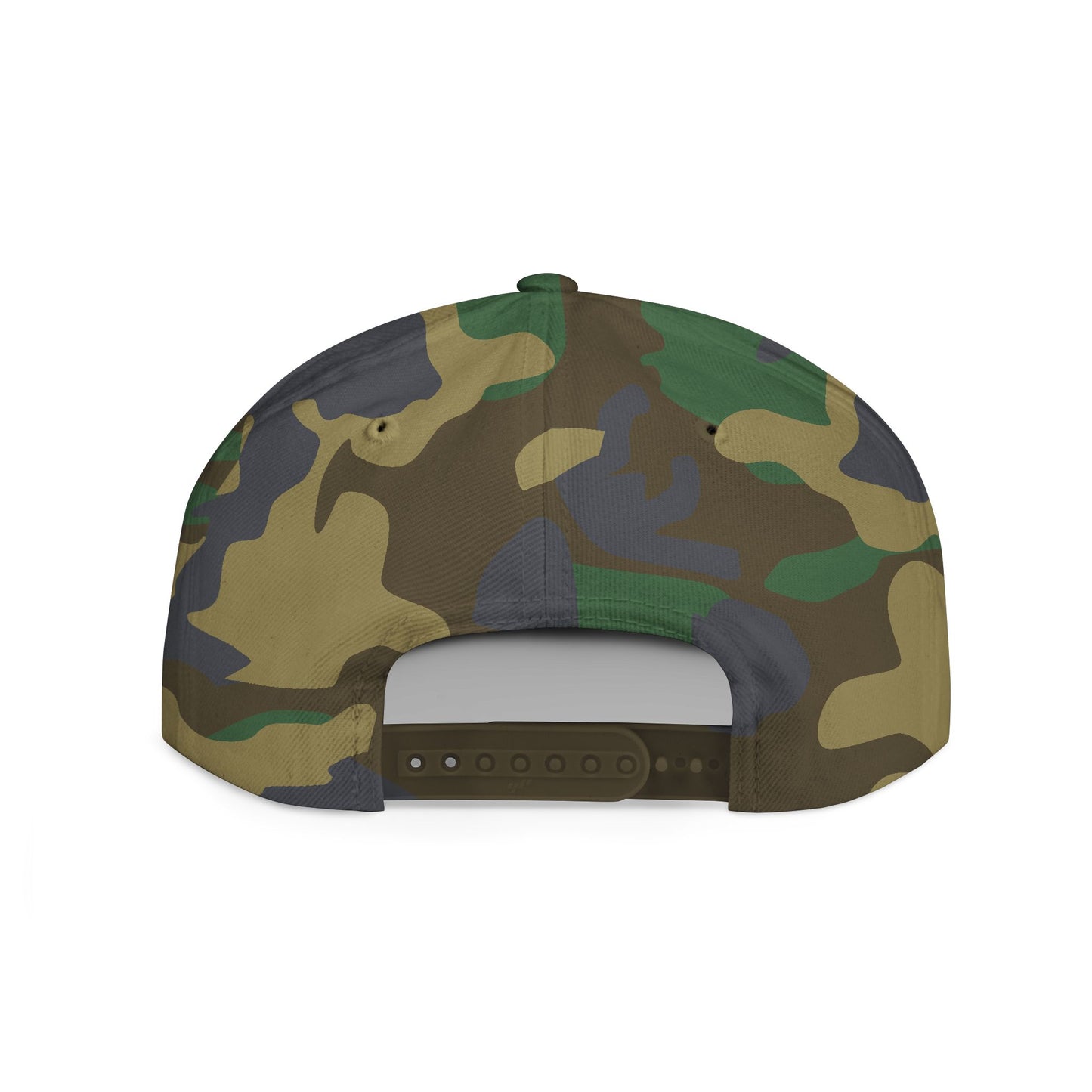 Camp Fire Flat Bill Snapback Hat