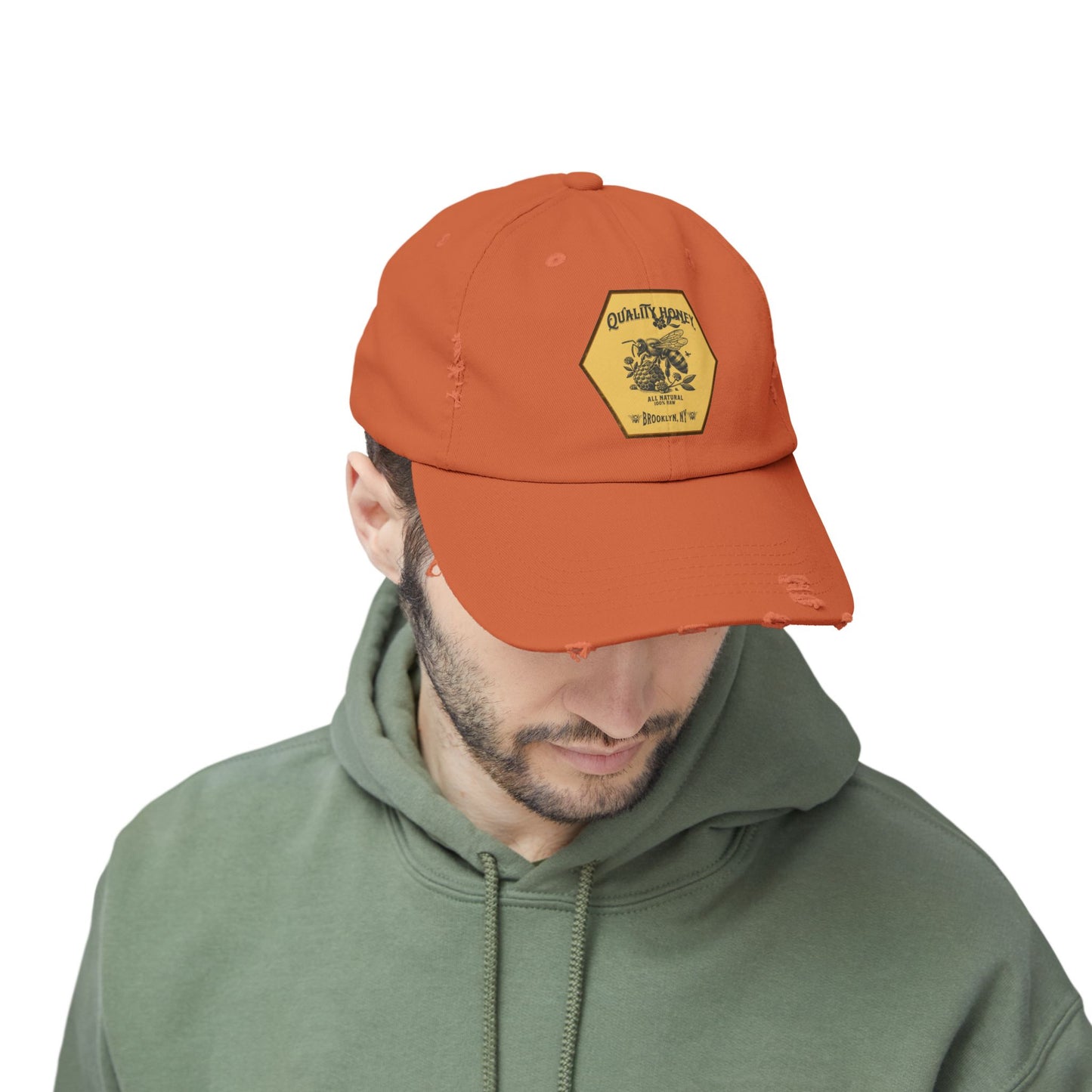 Quality Honey Distressed Cap