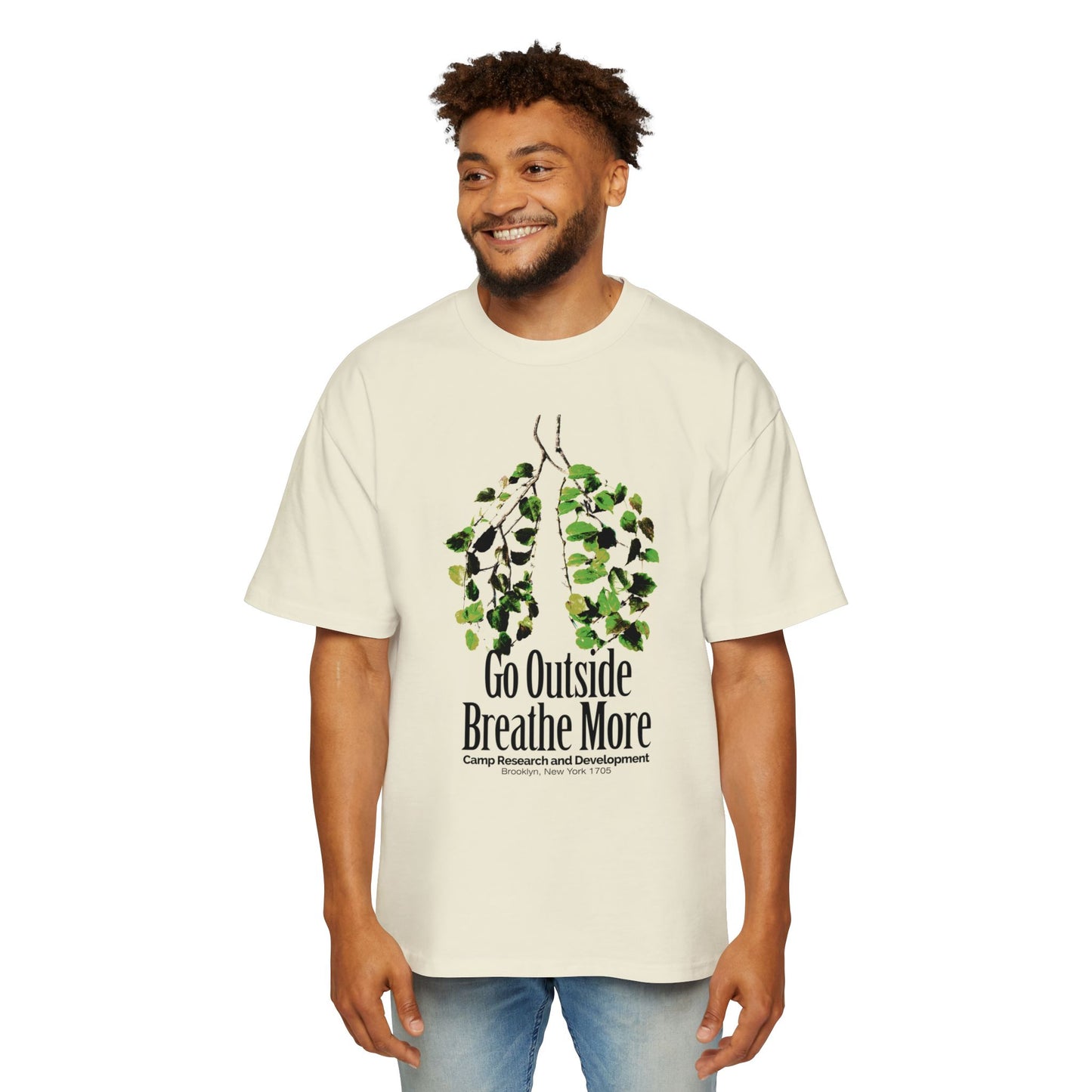 Go Outside Breathe More Oversized Tee