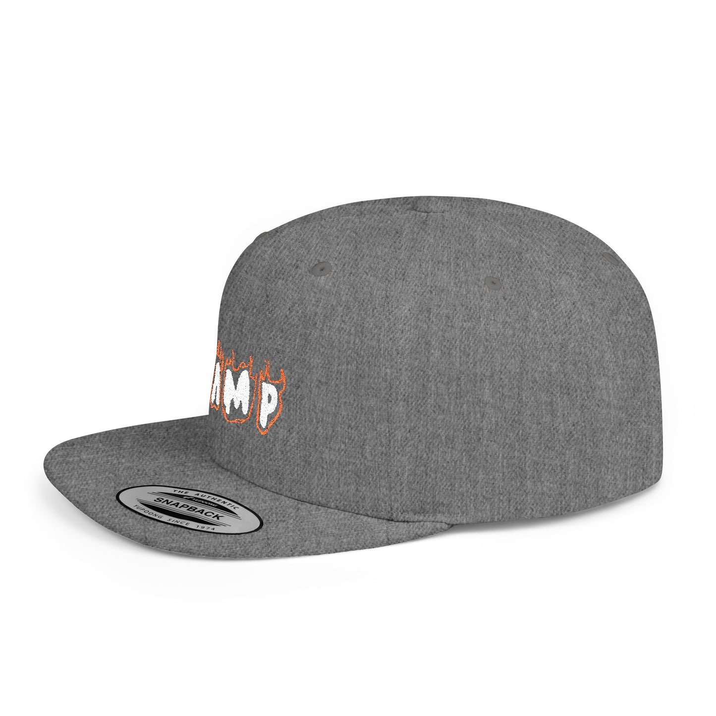 Camp Fire Flat Bill Snapback Hat