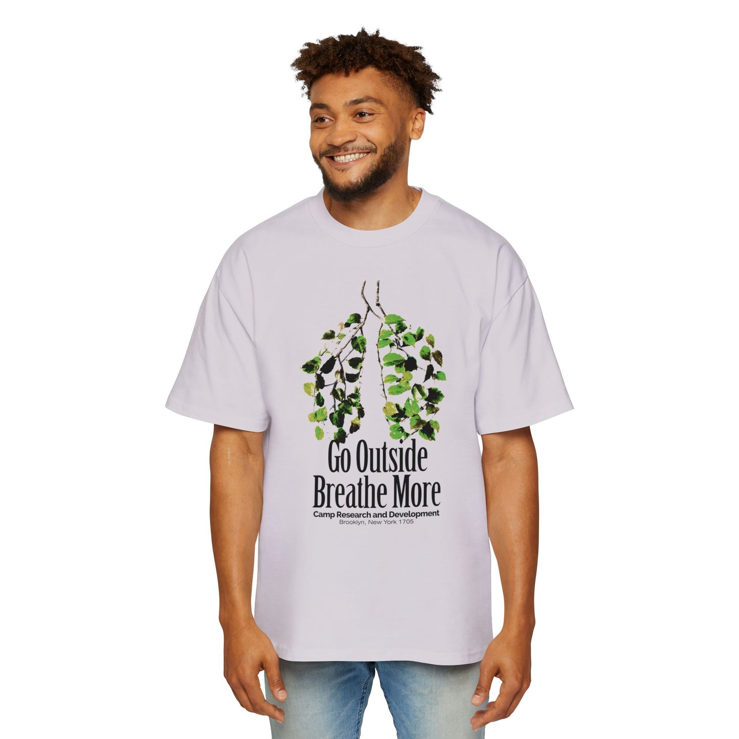 Go Outside Breathe More Oversized Tee