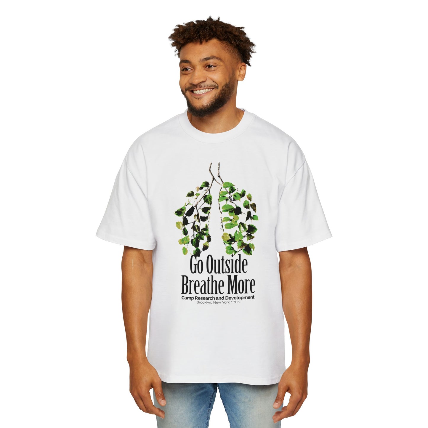 Go Outside Breathe More Oversized Tee