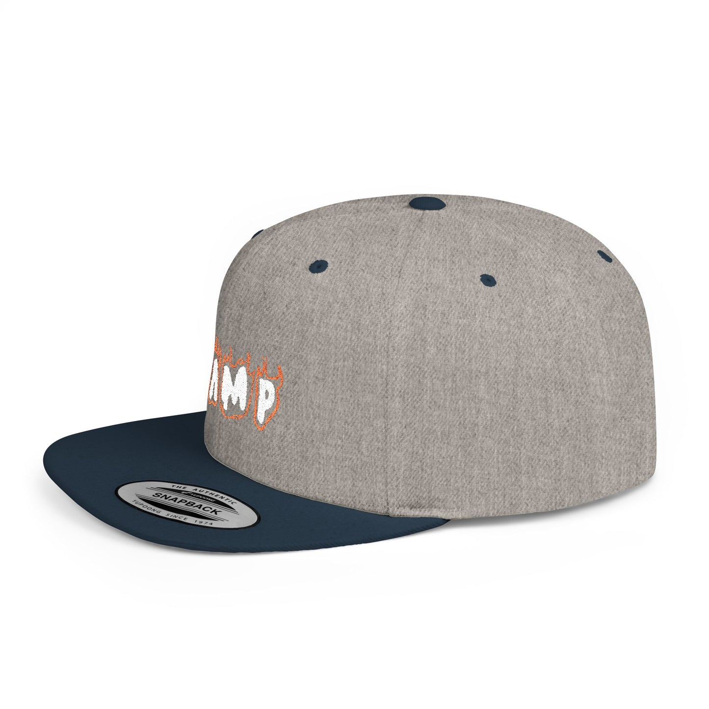 Camp Fire Flat Bill Snapback Hat