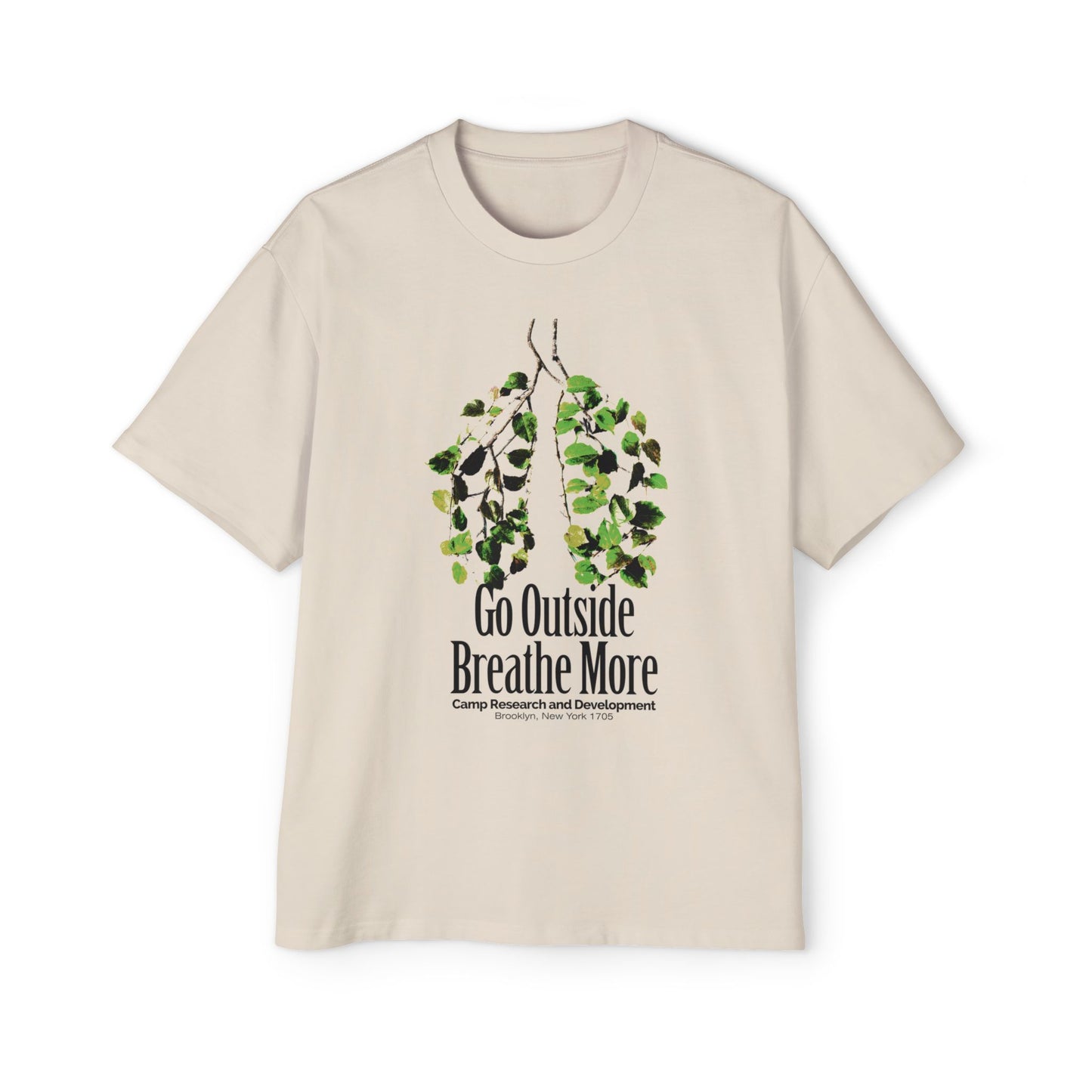 Go Outside Breathe More Oversized Tee
