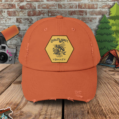 Quality Honey Distressed Cap