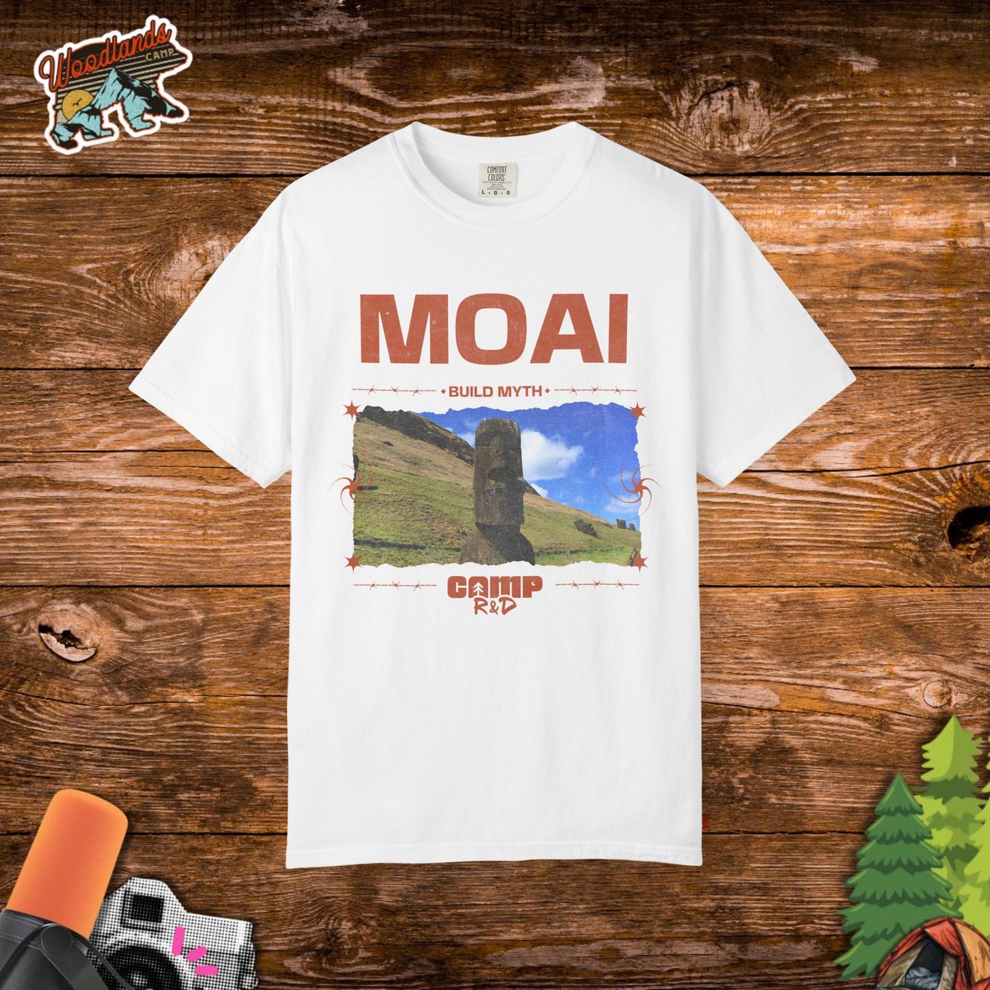 Moai Myth Comfort Color Tee