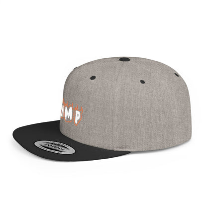 Camp Fire Flat Bill Snapback Hat