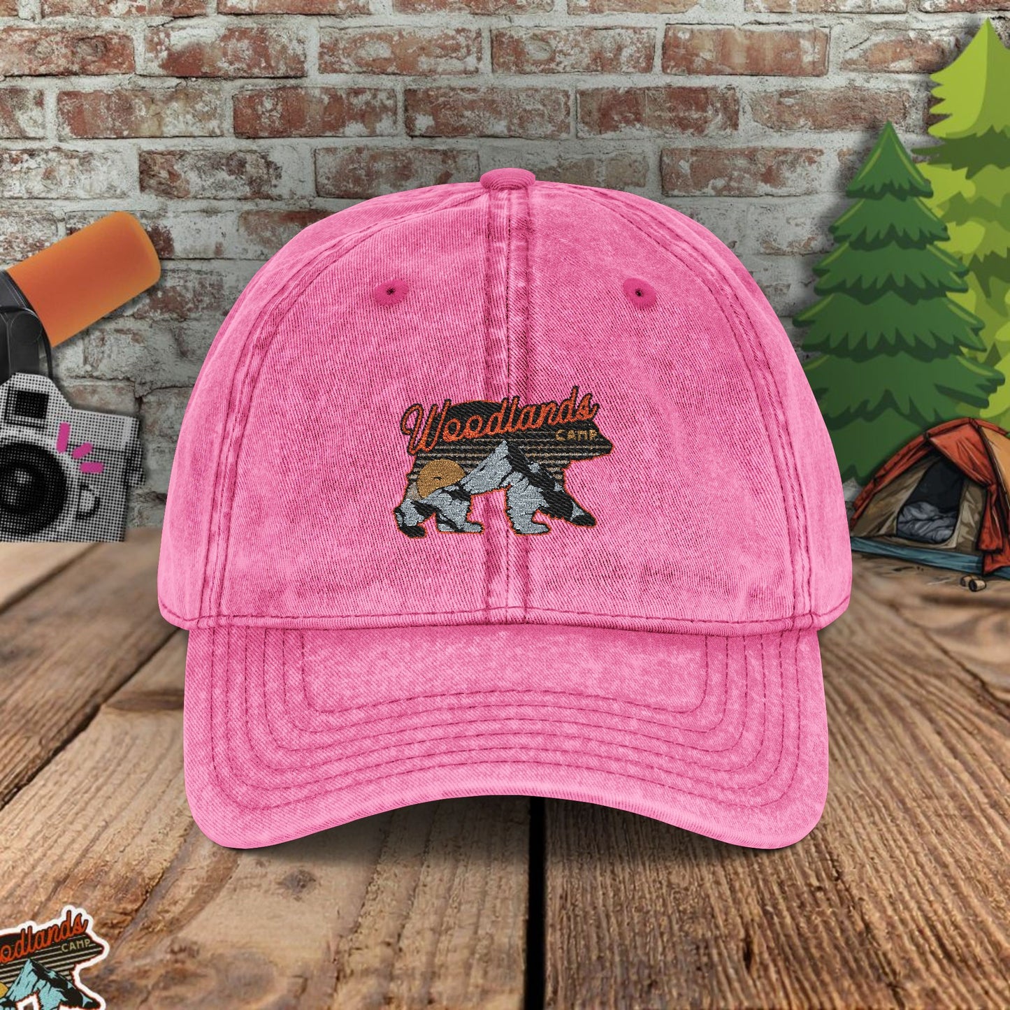 WoodLands Camp Vintage Embroidered Cap