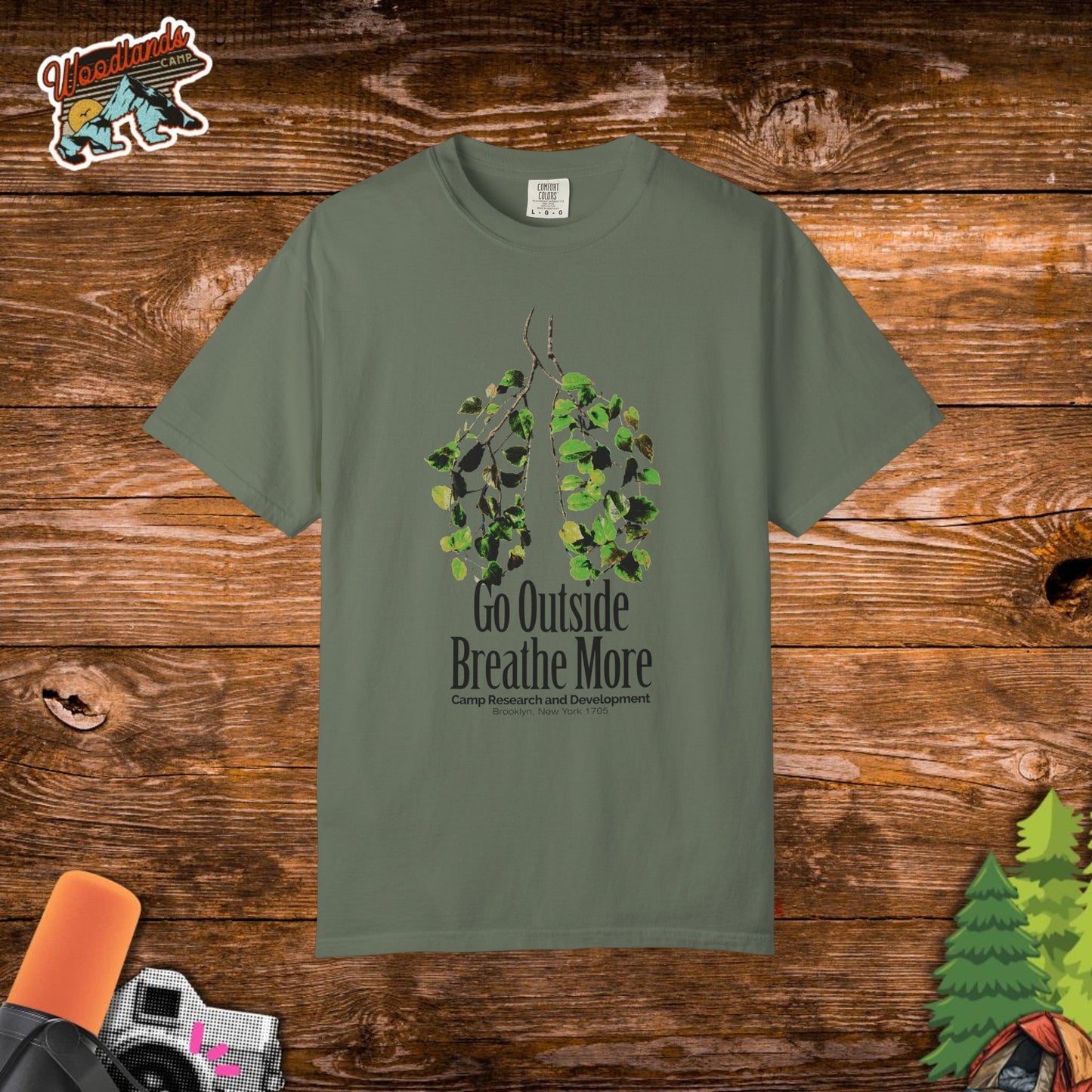 'Go Outside Breathe More' Comfort Tee