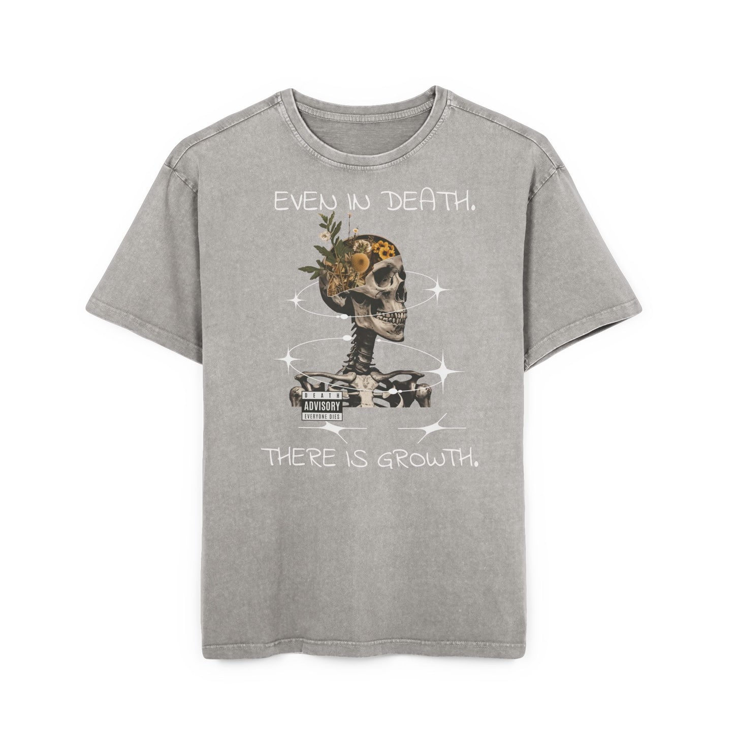 'Even In Death There's Growth' Washed Oversized Tee