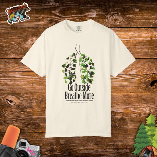 'Go Outside Breathe More' Comfort Tee