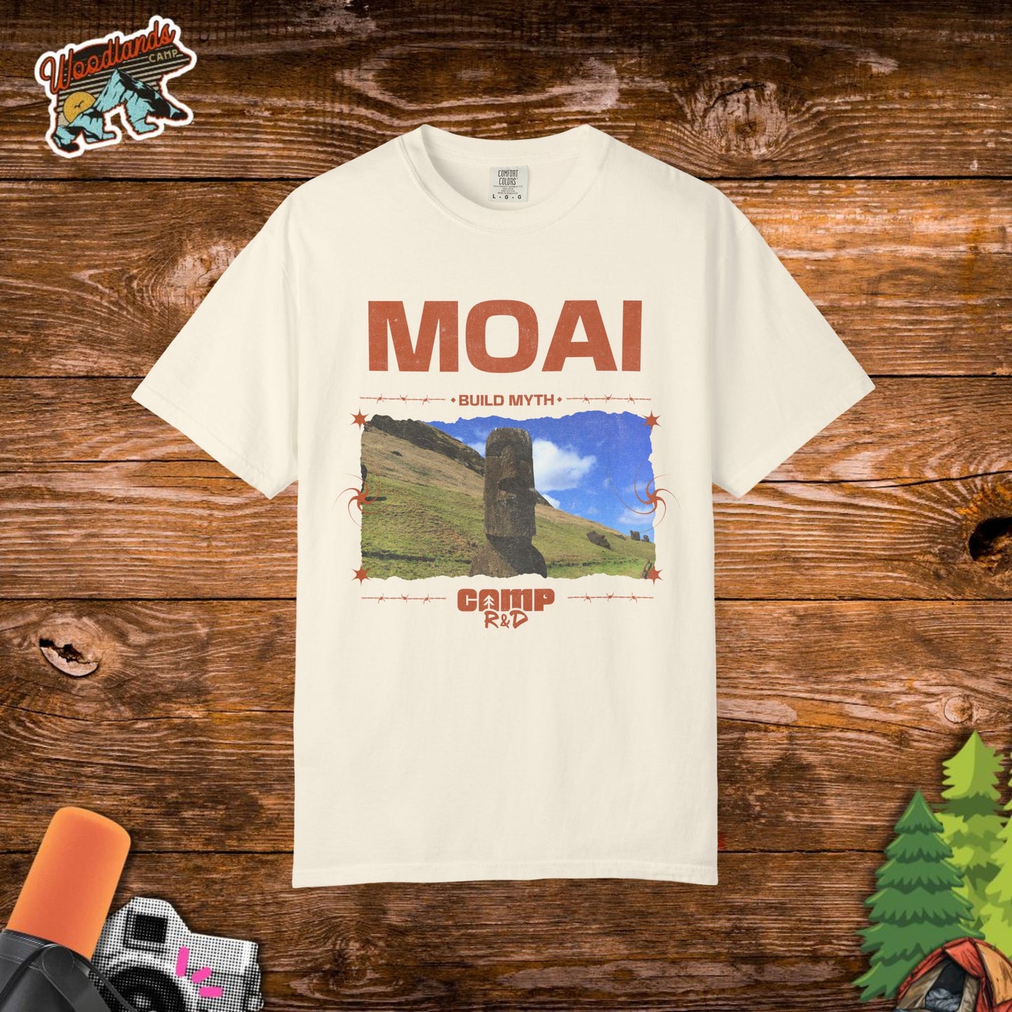 Moai Myth Comfort Color Tee