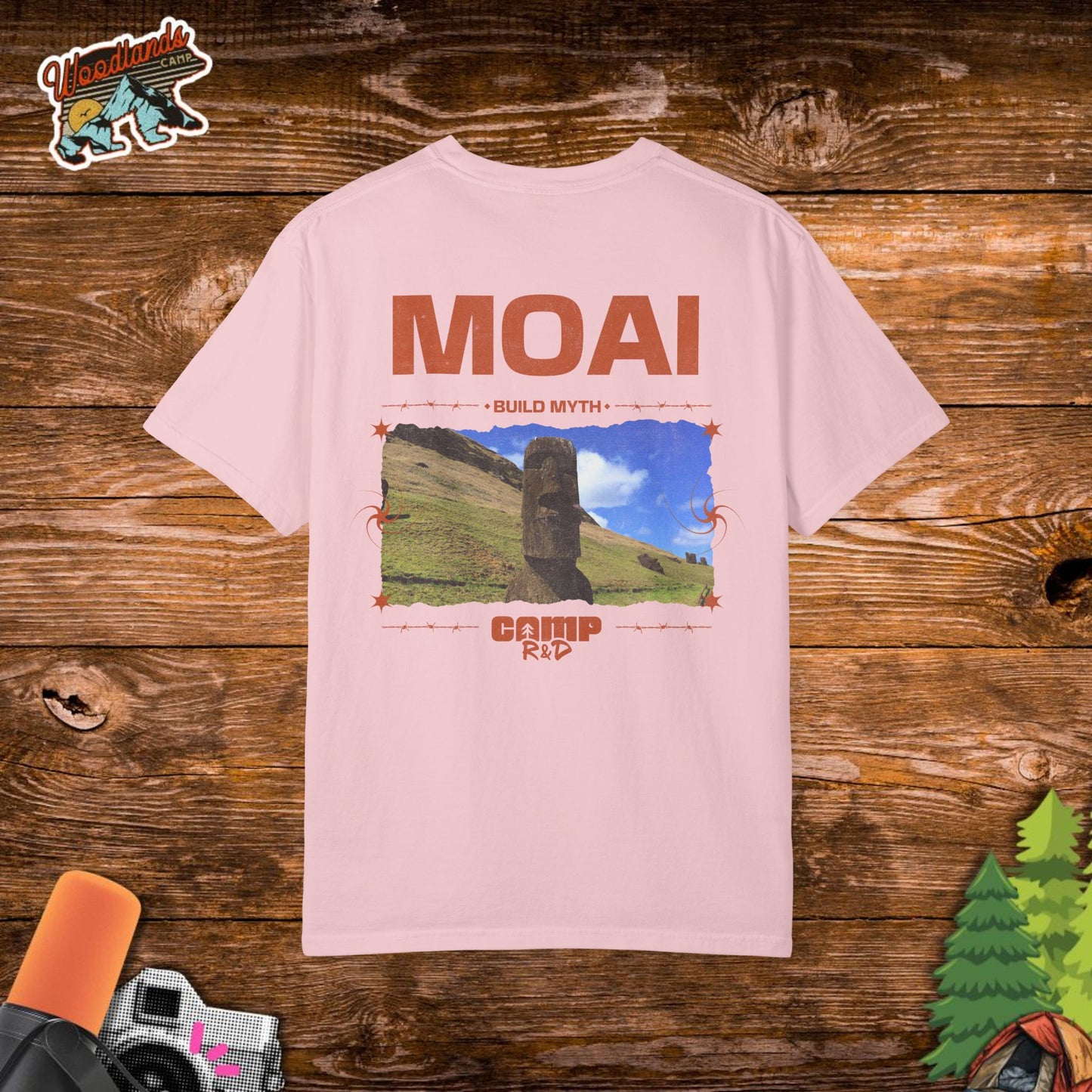 Moai Camp Comfort Color Tee