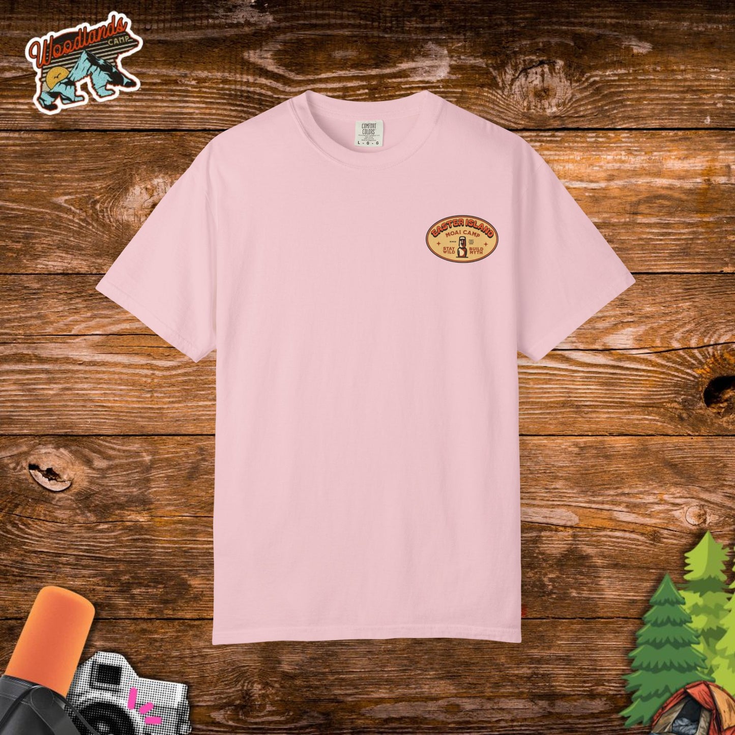 Moai Camp Comfort Color Tee