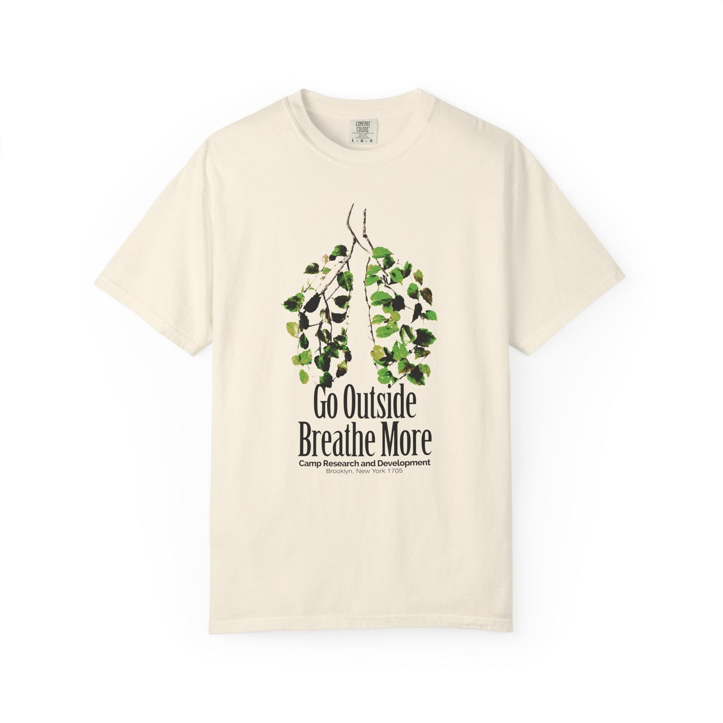 'Go Outside Breathe More' Comfort Tee