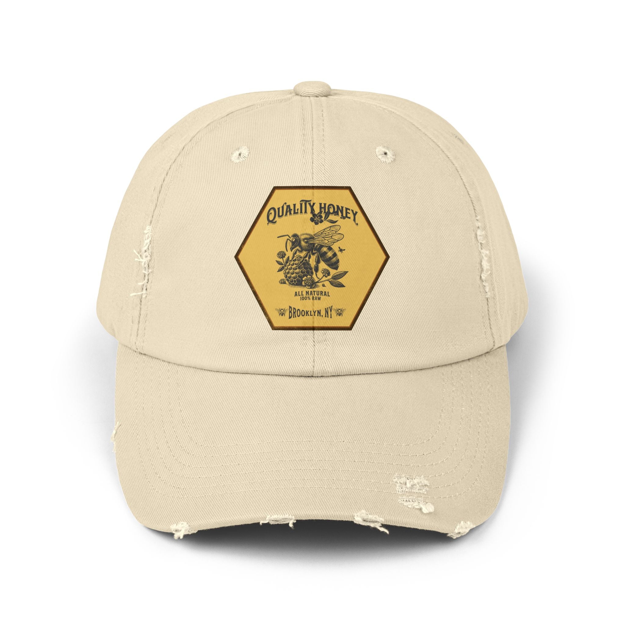 Quality Honey Distressed Cap