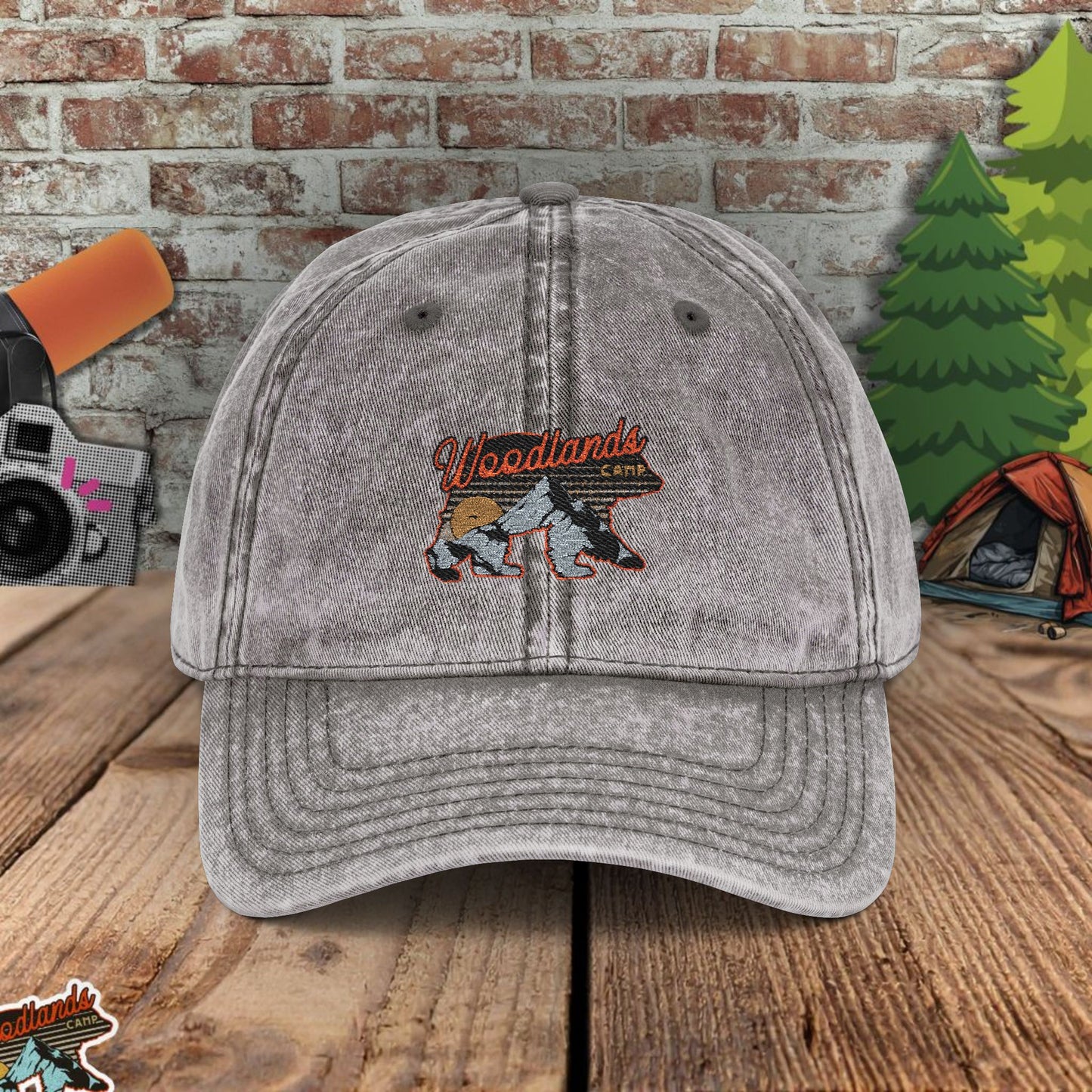 WoodLands Camp Vintage Embroidered Cap