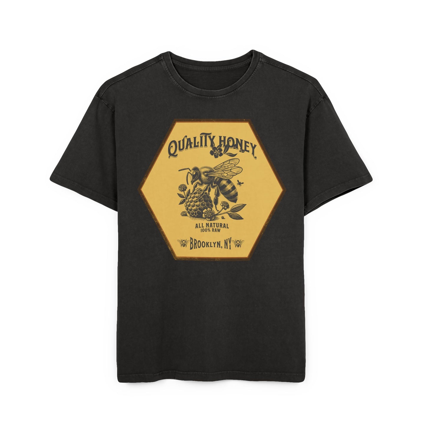 'Quality Honey' Washed Oversized Tee