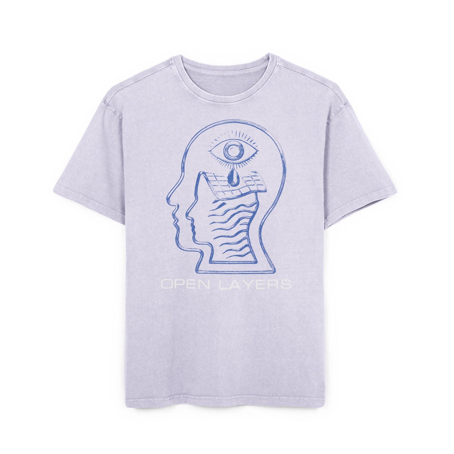 'Open Layers' Washed Oversized Tee