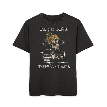 'Even In Death There's Growth' Washed Oversized Tee