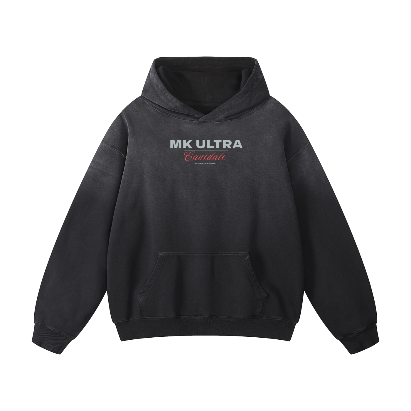 MK Ultra Candidate Faded Hoodie (Red)