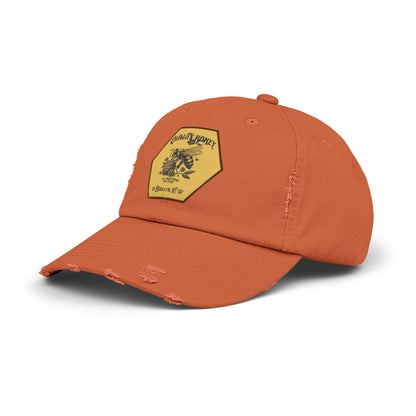 Quality Honey Distressed Cap
