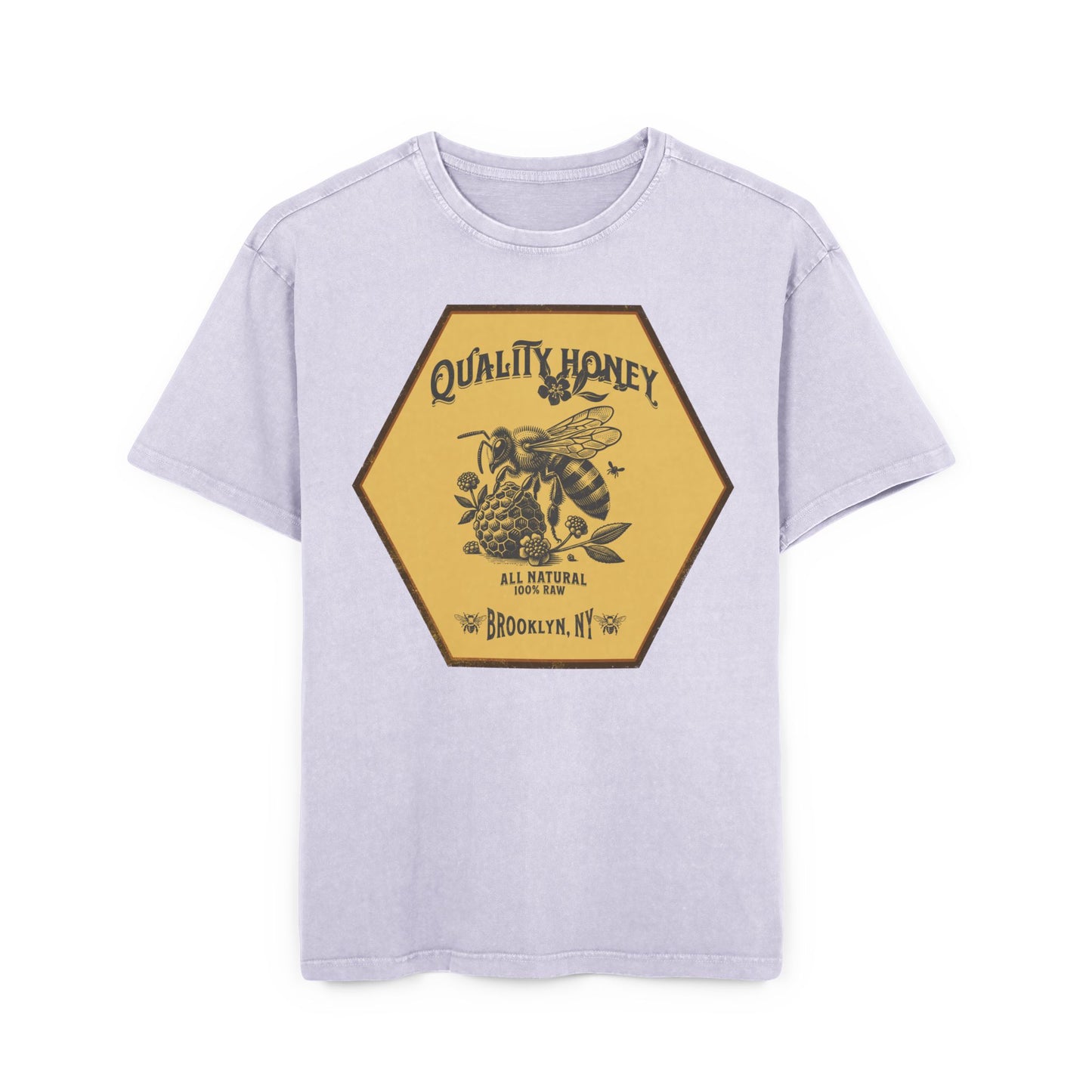 'Quality Honey' Washed Oversized Tee