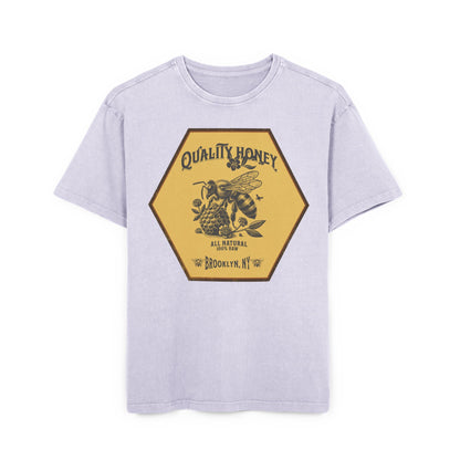 'Quality Honey' Washed Oversized Tee