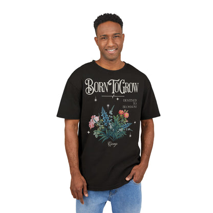 'Born To Grow' Washed Oversized Tee