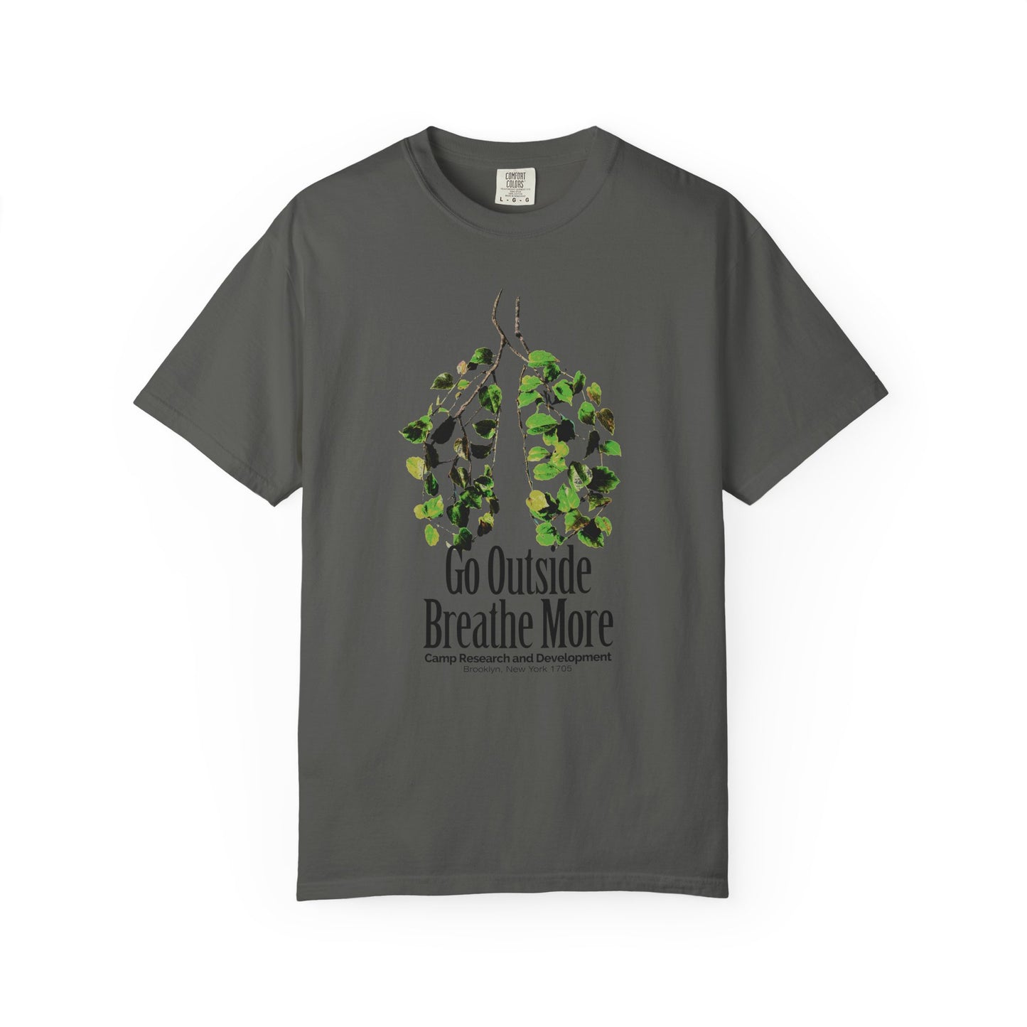 'Go Outside Breathe More' Comfort Tee