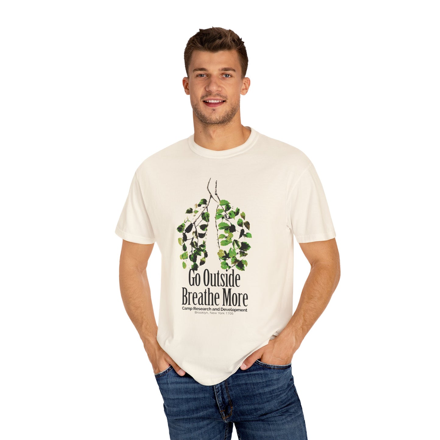 'Go Outside Breathe More' Comfort Tee